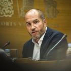 Luis Motes, en el Parlamento valenciano.