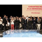 Carles Puigdemont, en el acto en el Teatre Nacional de Catalunya para presentar la ley del referéndum, el 4 de julio.