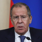 El ministro ruso de Exteriores, Serguéi Lavrov, defiende al Ejército sirio.