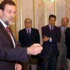 Mariano Rajoy, en la rueda de prensa que ofreció tras el pleno del Congreso