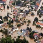 Una pequeña ciudad de Alemania completamente anegada por el agua