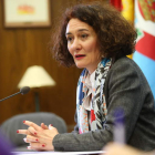 La alcaldesa de Ponferrada, en su comparecencia de ayer en la casa consistorial