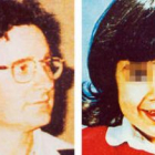 Cesareo García y su hija, en sendas imágenes del año del secuestro
