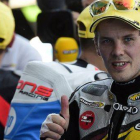 Mika Kallio, tras conseguir la 'pole position' en el GP de España, en Jerez.