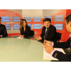 Miguel Ángel Blanco, Marisa Vázquez, Samuel Folgueral y Juan Carlos Franco en el programa La Tertulia