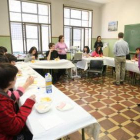 Alumnos del Sánchez Albornoz durante la actividad