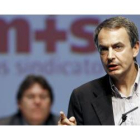 Zapatero en su intervención en el acto de clausura del congreso nacional de la Federación del Metal