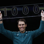 Rafa Nadal superó la segunda ronda sumando su triunfo 1.000. VALAT