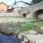 El río Oza, a su paso por Toral de Merayo, antes de que se pusiera en marcha la nueva traída.