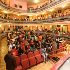 Aspecto interior del Teatro Villafranquino, en una imagen de archivo.