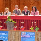 Imagen de los intervinientes en la inauguración de la Semana del Mayor coyantina. MEDINA