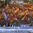 La manifestación recorrió ayer las calles del centro de Madrid.