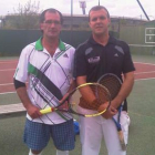 José Prida y Guillermo Díez antes del partido de semifinales.