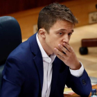 Errejón, en el pleno de ‘no investidura’ en Madrid. MARISCAL