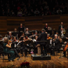 La Sinfónica Odón Alonso en una actuación en el Auditorio Ciudad de León. MIGUEL F.B.