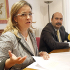 Nuria González Rabanal y José Manuel Fernández Corral, ayer en la rueda de prensa.