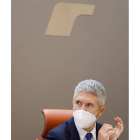 Marlaska, durante la presentación de un balance de Interior. MARISCAL