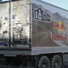 El camión fue camuflado en la caravana del Dakar.