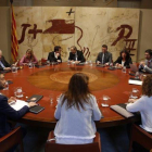 Consejo ejecutivo en el Palau de la Generalitat.