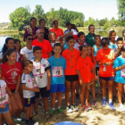 El alcalde, junto a los participantes en la carrera popular, en la jornada de convivencia. DL