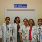 El equipo de Medicina Preventiva del Hospital de León que inició la vacunación en los grupos de riesgo. MIGUEL F. B