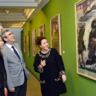 El vicepresidente de las Cortes inauguró la muestra.