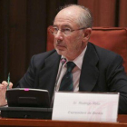 Rodrigo Rato, durante su comparecencia en la comisión del Parlament sobre las cajas, en noviembre del 2013.