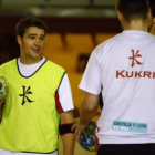 Ricardo Costa en un entrenamiento con el Reale Ademar.