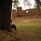 Panorámica de archivo del castillo de Santa Elena de Jamuz, que muestra su estado de conservación