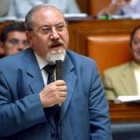 El consejero de Agricultura, José Valín, durante su intervención
