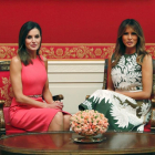 Melania Trump y la reina Letizia, en la Casa Blanca.
