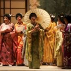 Un instante en la puesta en escena de la ópera «Madame Butterfly»