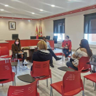 Reunión mantenida entre el PSOE, el alcalde y las madres. DL
