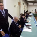 El consejero, ayer, en la reunión del Instituto de Ciencias de la Salud celebrado en Soria.