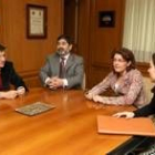 Francisco Fernández y Ángel Penas formalizaron la cesión de las parcelas