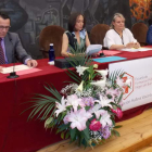 Un momento de la clausura del curso académico en el salón de actos de la escuela.