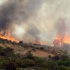 El incendio que quemó 10.000 Has. de monte en La Cabrera en 2017. JESÚS F. SALVADORES