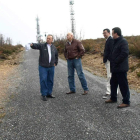 Paco Giner, Ángel García Colín, Javier Guillén y Francisco García en el alto de La Camperona.