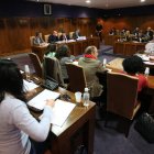 Imagen de uno de los últimos plenos celebrados en el Ayuntamiento de Ponferrada.