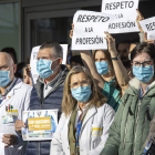 Una manifestación contra las agresiones en Sanidad. R.M.