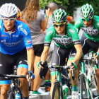 Miguel Ángel Benito acumuló casi 140 kilómetros escapado junto a otros cinco ciclistas. DL