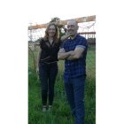 Los autores de la obra, Marta y Ángel del Riego. DL