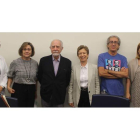 Fernando Iwasaki, Evelia Fernández, Merino, Ángeles Encinar, David Roas y Natalia Álvarez. DL