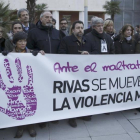 Concentración en Rivas este lunes de rechazo al asesinato de Matilde Hernández.