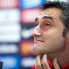 Ernesto Valverde, en la rueda de prensa previa al partido con el Eibar.