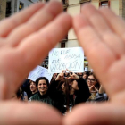 Manifestación en Barcelona contra la sentencia de la Manada.