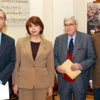 Bonet, tercero por la izquierda, con De Cuenca, María Asunción Mateo y Luis Miguel Enciso. S. B.