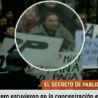 Pablo Iglesias, en la concentración ante Génova, el 13 de marzo del 2004.