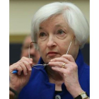 La presidenta de la Reserva Federal, Janet Yellen, ayer, en Washington.