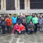 Alumnos de Forestales del Bierzo en su visita a Areeiro. DL